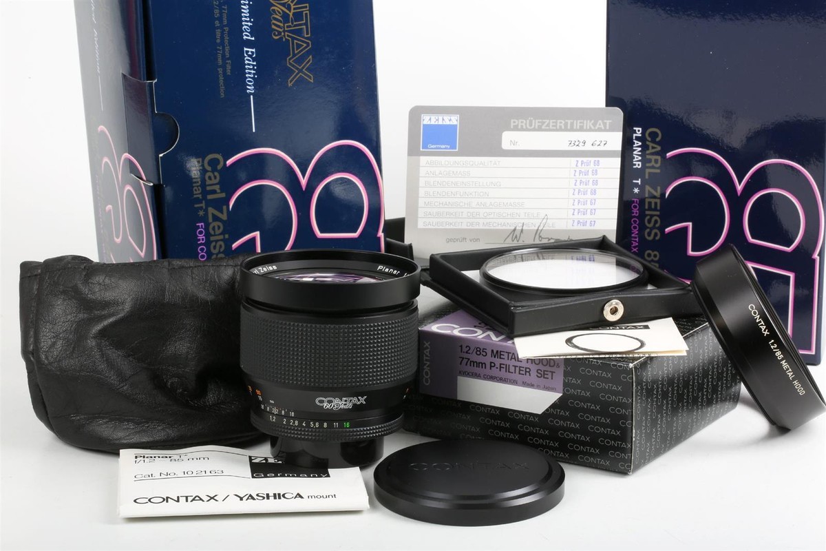 Contax 85mm 1.2 Planar T* MM 60 Years Limited Edition Germany OVP 