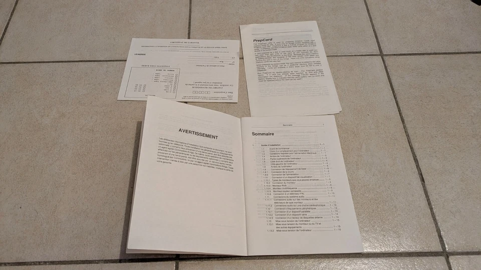 Manuel utilisateur français COMMODORE AMIGA A 600 A600 - Photo 2/3