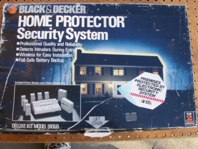 BLACK & DECKER HOME PROTECTOR SECURITY SYSTEM DELUXE 9105B WIRELESS NEVER USED