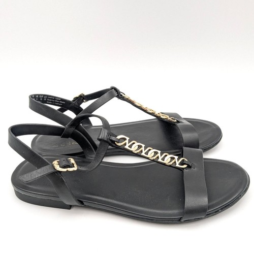Sandalia Plana Naturalizer Mujer Negra Teach Talla US 8.5W EU 39 - Imagen 3 de 10