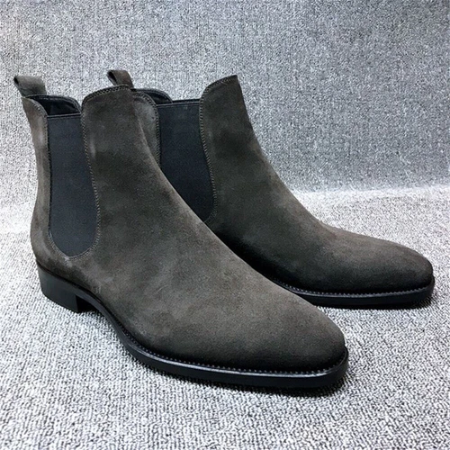 Chelsea Boots Für Herren Herrenstiefel Aus Echtem Leder Retro Ankle Boots Schuhe - Bild 6 von 15