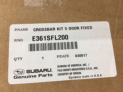 2017- 2023 Subaru Impreza Fixed Roof Rack CrossBar Set KIT