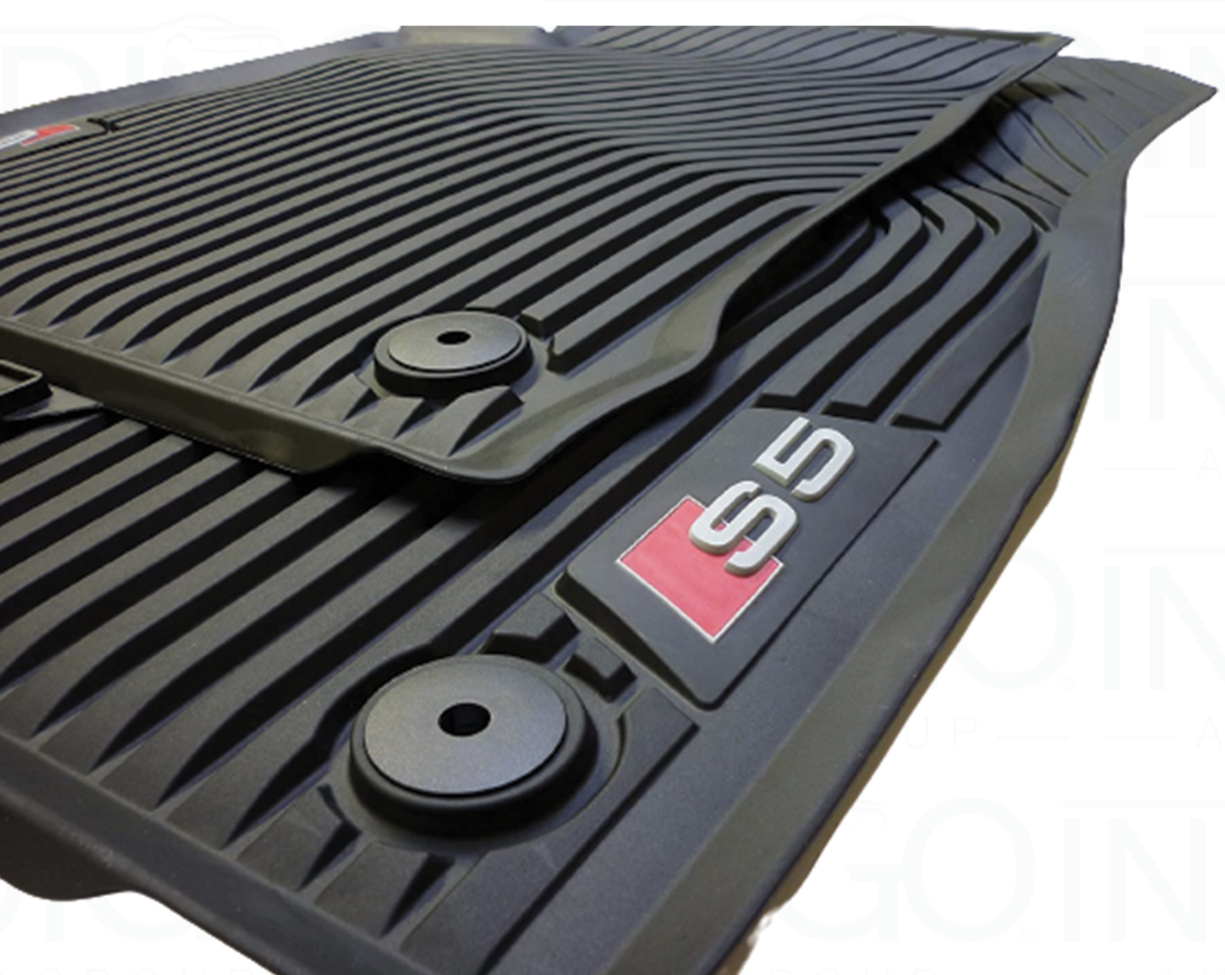 Genuine OEM Front AllWeather Rubber Black Floor Mat Set For Audi S5 20182023 eBay