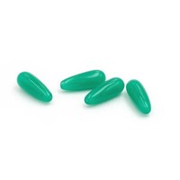 Vintageparts Diy Glasperlen Als Tropfen In SmaragdgrüN 20X8Mm, 4 StüCk