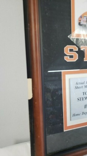 Tony Stewart 20 Home Depot framed picture and sheet metal - Picture 8 of 10