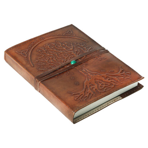 Leather Journal Refillable Lined Paper Tree of Life Handmade writing Notebook - Picture 2 of 46