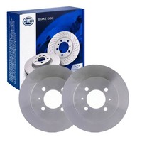 2X Hella Pagid Bremsscheiben Ø257Mm Hinten Passend FüR Nissan 100NX Almera Sunny