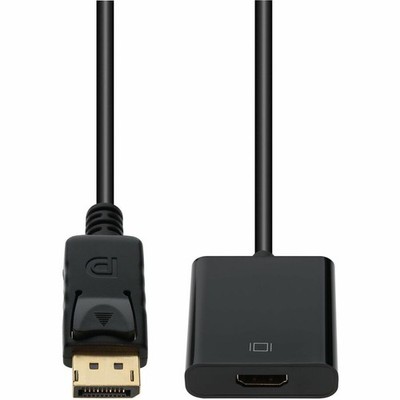 AddOn DisplayPort 1.2 to HDMI 1.3 Male to Female Black Active Adapter