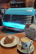 Macchina caffè Espresso Elektra Barlume azzurra  professionale bar ristoranti