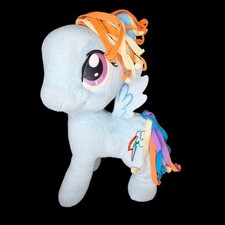 My Little Pony Blue Dash Rainbow Pony Plush Blue Stuffed Animal Plushie 12"