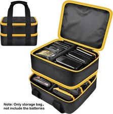 Large Battery Storage Bag for DeWalt Milwaukee 12V/18V/20V Charger Tool Case