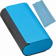 Glasses Case for 2 Storage Portable Compact Slim Two-Piece Soft Case Hard Case