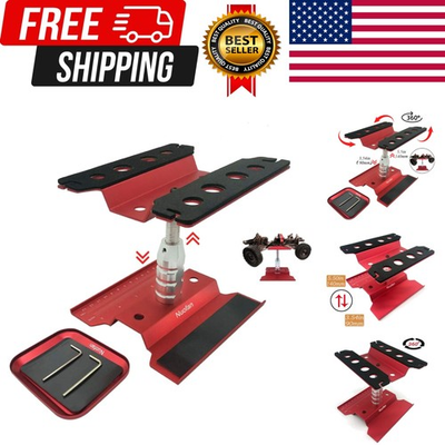 #ad RC Car Work Stand Aluminum Repair Workstation 360 Degree Rotation Lift Lower ... $21.59
