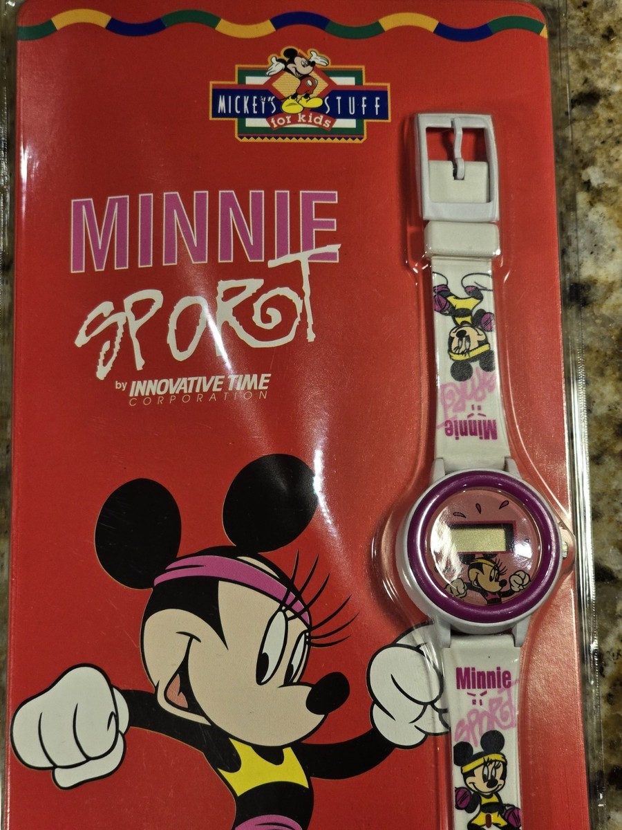 Minnie Mouse Sport Watch Kids Gym Workout Innovative Time Disney