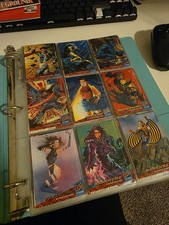Ultra X-Men & The Crow Non-Sport Trading Card Lot in Binder Pages
