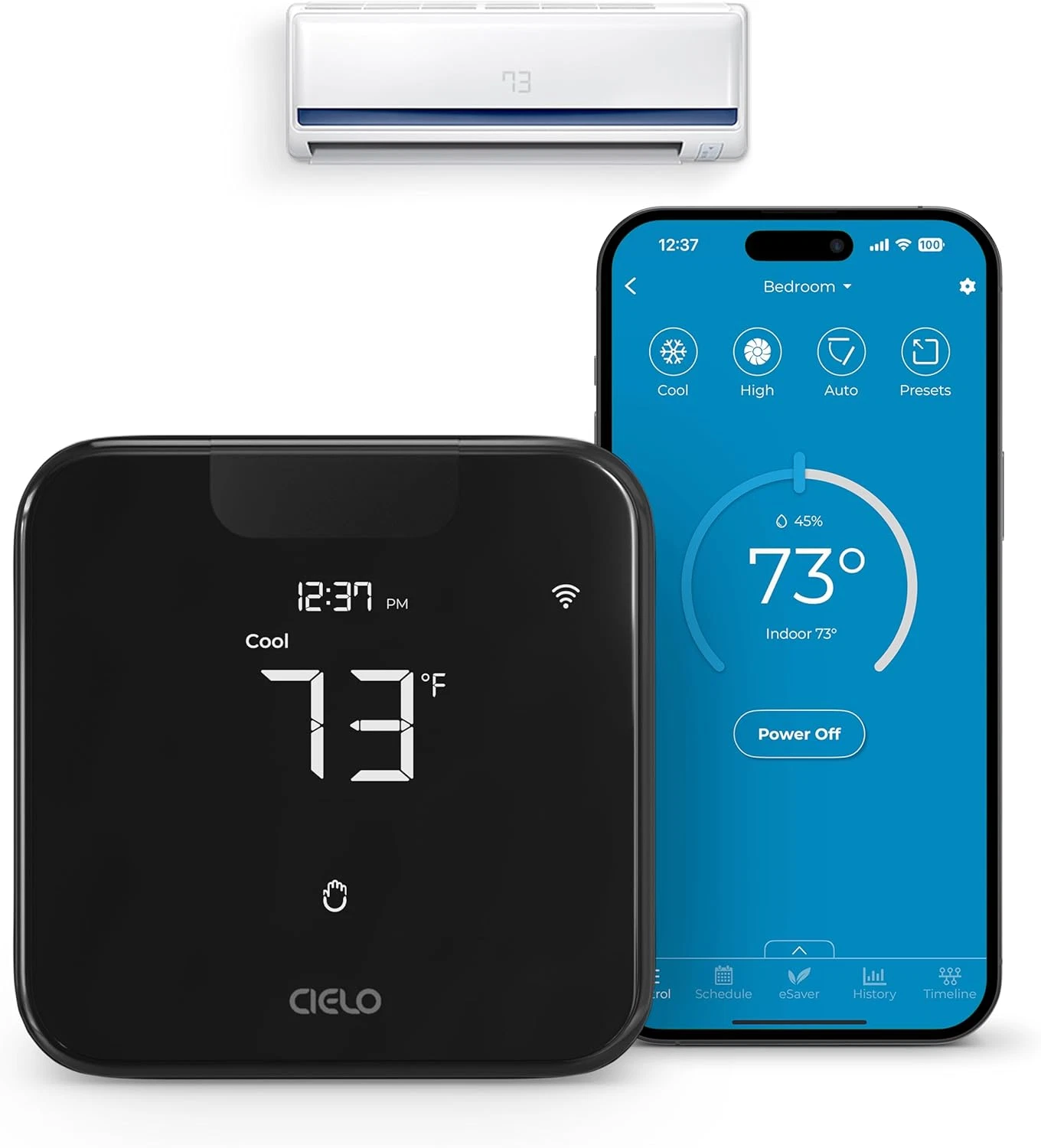 Breez Max Smart AC Controller | AHR Product of the Year Wifi Thermostat for Min