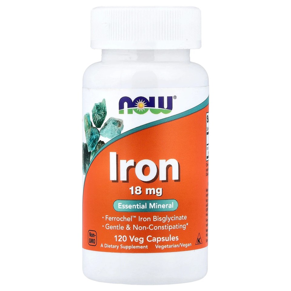 Iron, 18 mg, 120 Veg Capsules