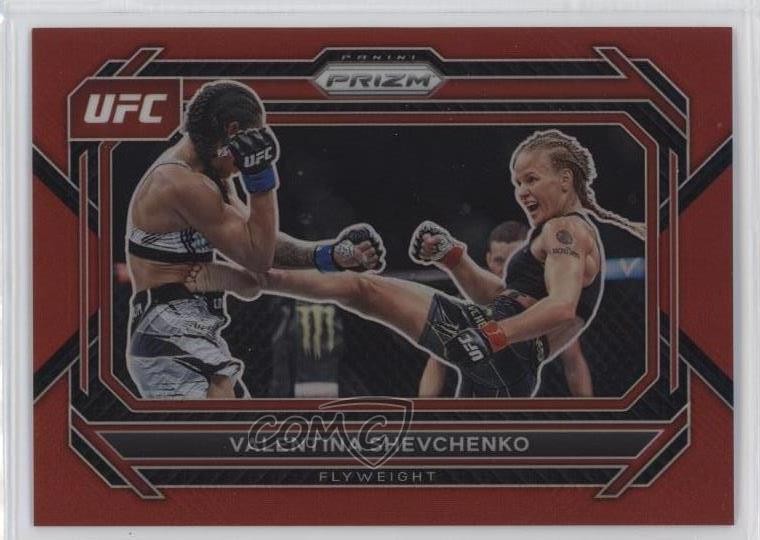 2023 Panini Prizm UFC Red Prizm 89/199 Valentina Shevchenko #63 i5f