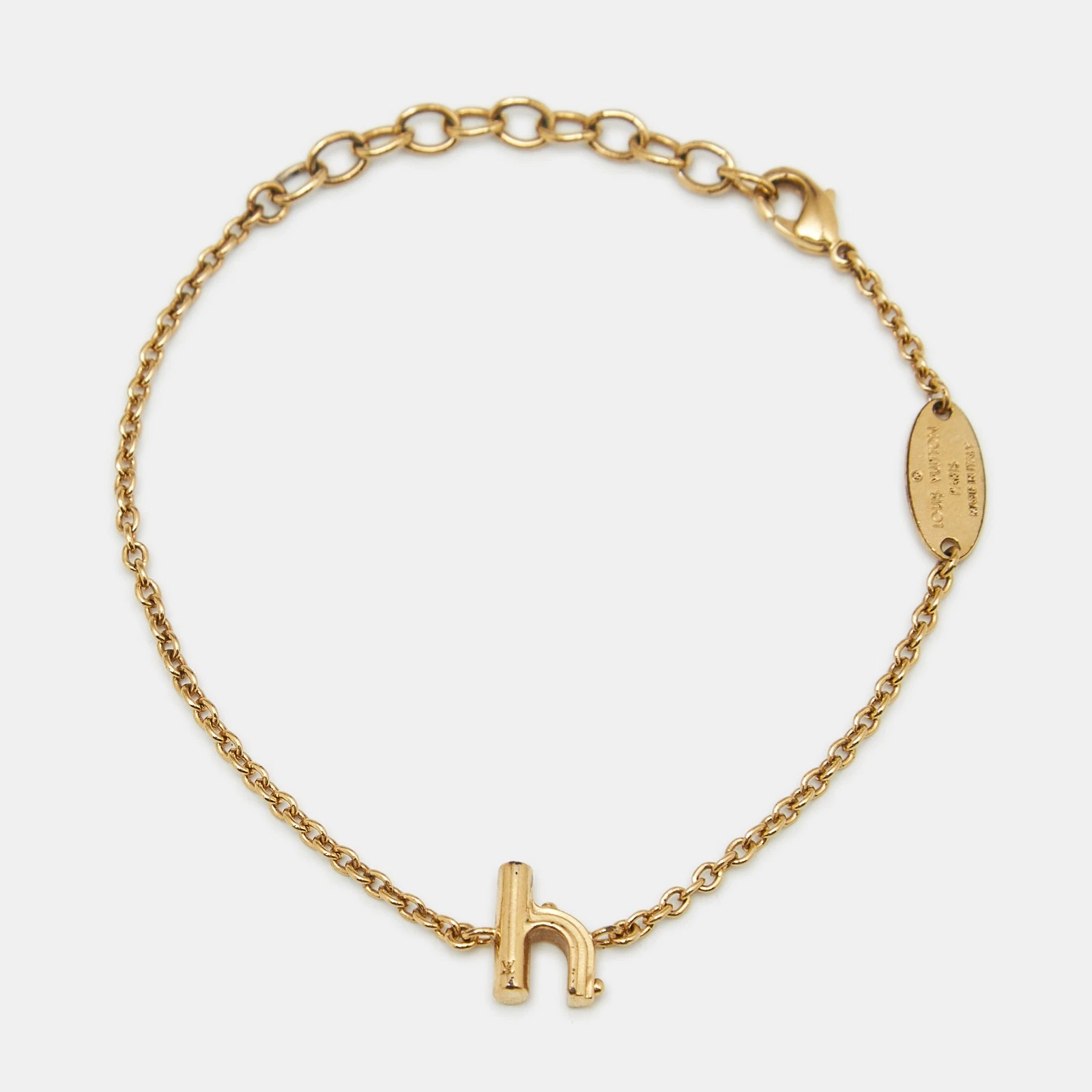 LOUIS VUITTON（LV） Bracciale Louis Vuitton LV & Me lettera H tono oro