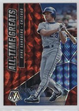 2021 Panini Mosaic All-Time Greats Reactive Red Prizm Ryne Sandberg HOF 0w7