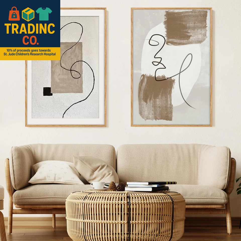 27X40相框带垫适用于24X36,实木橡木海报框带温度 — 第 4/4 张图片