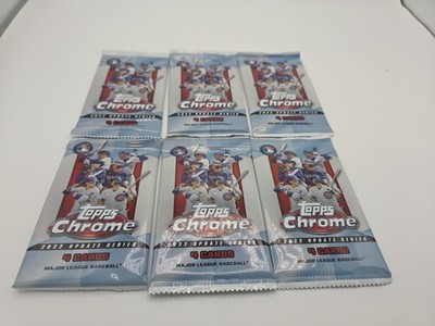 2022 Topps Chrome Update Series Hobby Factory Sealed 4 Card Packs 6 Pack Lot