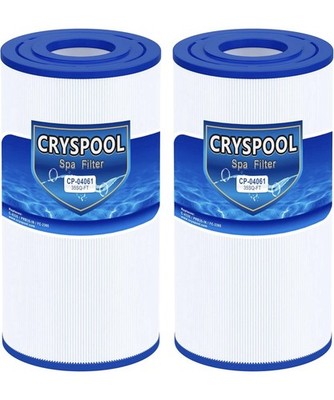 CRYSPOOL CP-04061 Spa Filter 2 Pack Compatible C-4335 PRB35-FC-2385 35 Sq Ft New