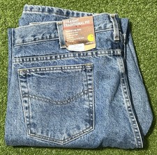 Carhartt Traditional Fit Jeans Mens 38x34 Straght Denim Work Pants B18 STW NEew