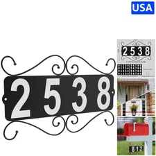 Customizable Waterproof Address Plaque with Pre-Printed Numbers - Easy Install