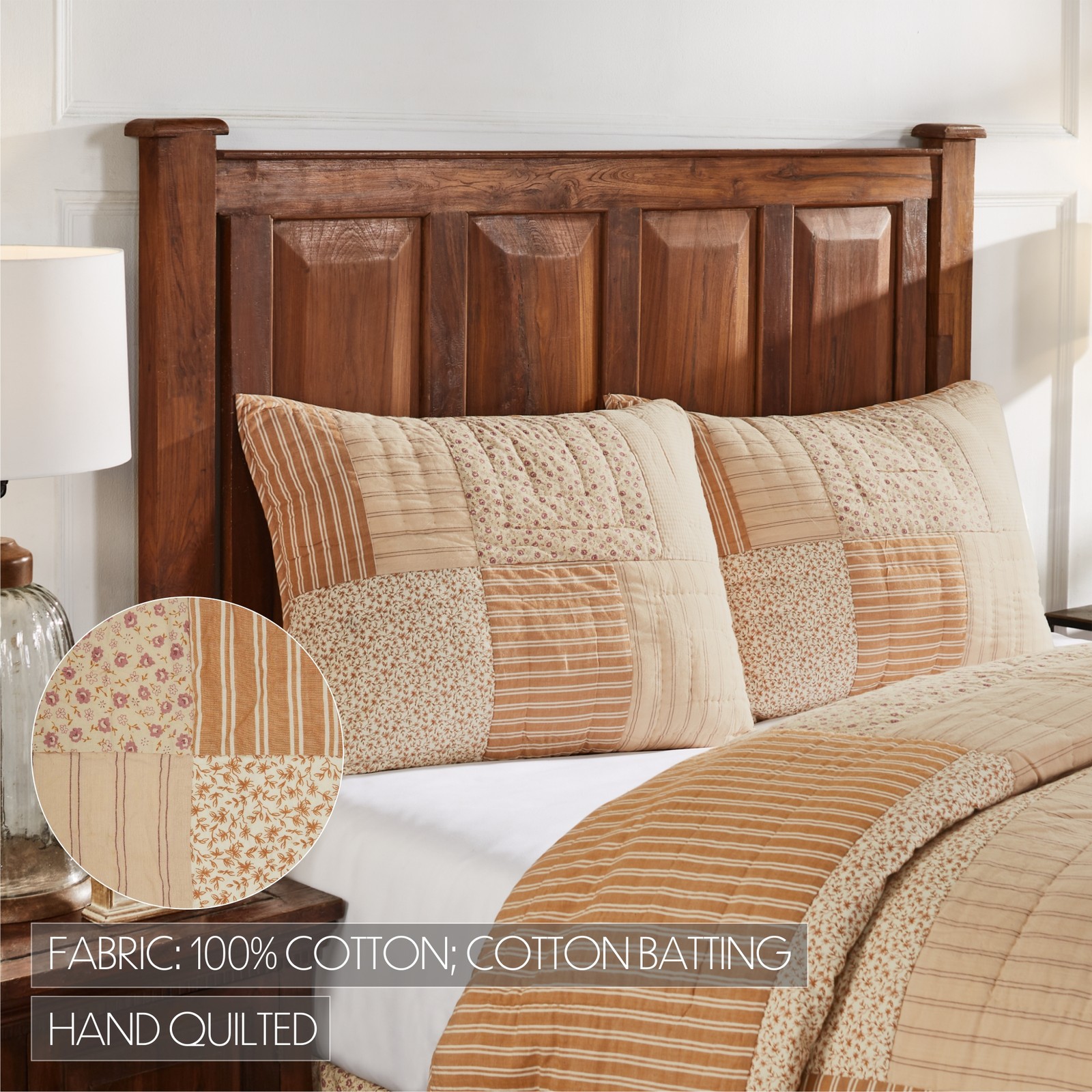 Farmhouse Queen Quilt Set Yellow Camilia Cotton VHC Brands