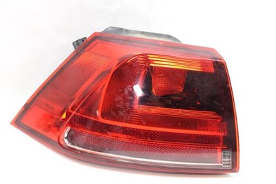 Used Left Outer Tail Light Assembly fits: 2016 Volkswagen Golf gti Htbk Base qua
