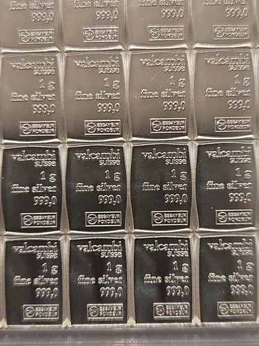 Valcambi 1 Gram Silver Bar  .999 Fine Silver *** START STACKING ****