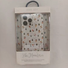 Pink Sky iPhone Case 13/12 Pro Max Ski Mountain Holiday Protective MagSafe
