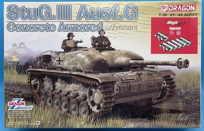 Dragon 1/35 6891 Concrete Armored StuG.III Ausf.G w/Zimmerit Brand New