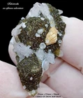 Analcime epidote prehnite and Brandberg quartz - Goboboseb region Namibia