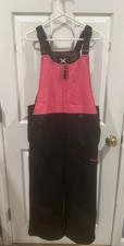 NWT Arctix Women s Essential Insulated Snow Bib Pants Black/Fuchsia L 12-14