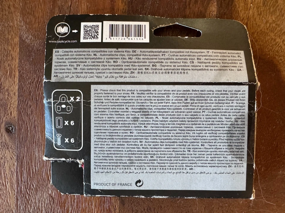 LOOK KEO Bicicleta de Carretera Pedal Tacos Agarre ROJO Foto 2 de 3