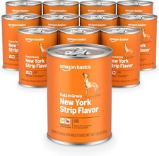Amazon Basics Wet Dog Food, Cuts in Gravy, New York 13.2 Ounce (Pack of 12)  2.85 per gallon