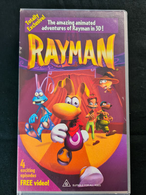The Amazing Animated Adventures Of Rayman 3D PAL (VHS)  ~ Very Good Condition!