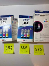 Epson 502 3pk Combo Ink Bottles Cyan Magenta Yellow