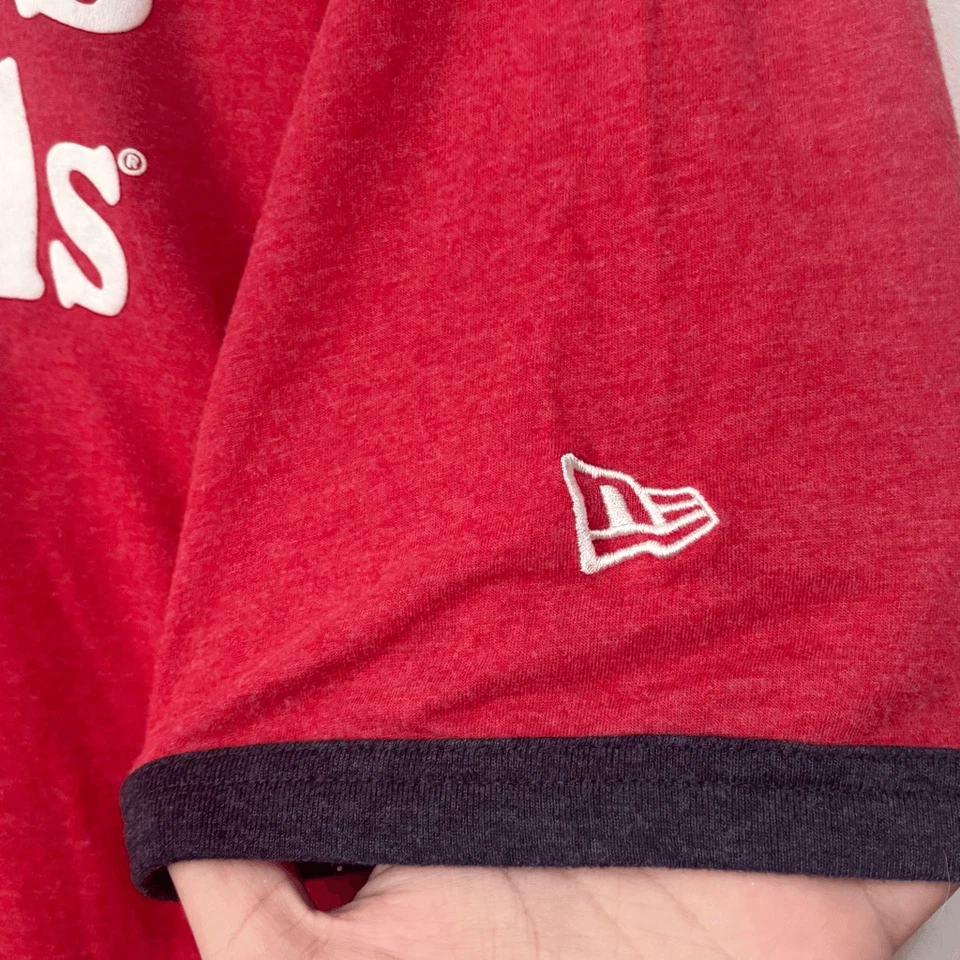 NUEVA ERA ST LOUIS CARDINALS ROJO CEPILLADO BI-MEZCLA TIMBRE MANGA CORTA CAMISETA 2XL Foto 3 de 4