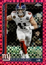 2025 Topps Chrome #232 Micah McFadden Pink X-Fractor