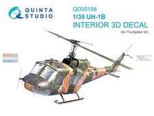 1/35 Quinta 3D Interior Decal 35158 UH-1B Huey For Trumpeter
