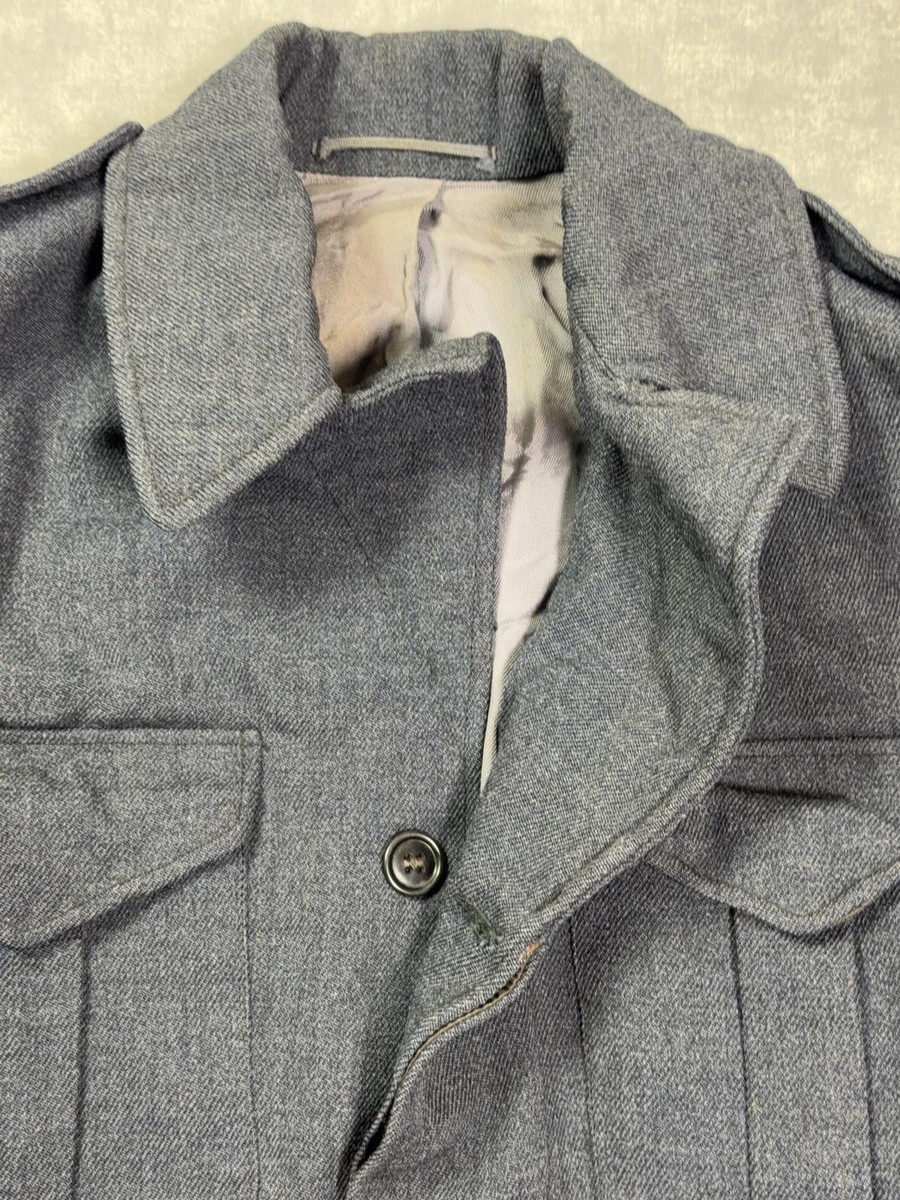 Vintage Bond Clothes Shops Jacket Mens Small Blue Wool Air Cadet Military 1952 View 3