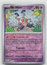 Mr. Mime 122/165 Scarlet & Violet 151 Reverse Holo