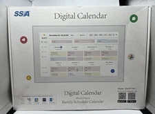 Smart Digital Calendar, Planner & Chore Chart, WiFi Touchscreen 15.6in White