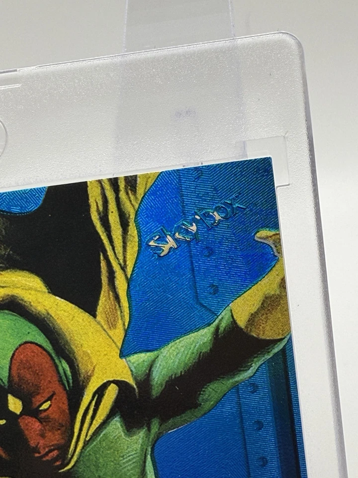 Skybox Marvel Metal Universe Avengers 2023 gemas de metales preciosos azul/50 visión Foto 3 de 4