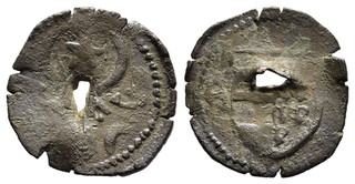 FITZ ROMANIA MOLDAVIA Alexandru cel Bun Copper Obol type V Medieval AWA493