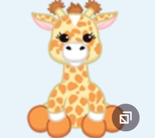 Webkinz Pebble Giraffe HM882 RARE orange apricot calf okapi Virtual code msgd