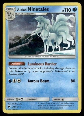 Alolan Ninetales - 28/147 (Cracked Ice Holo) Deck Exclusives 028/147 Pokemon  TCG | eBay